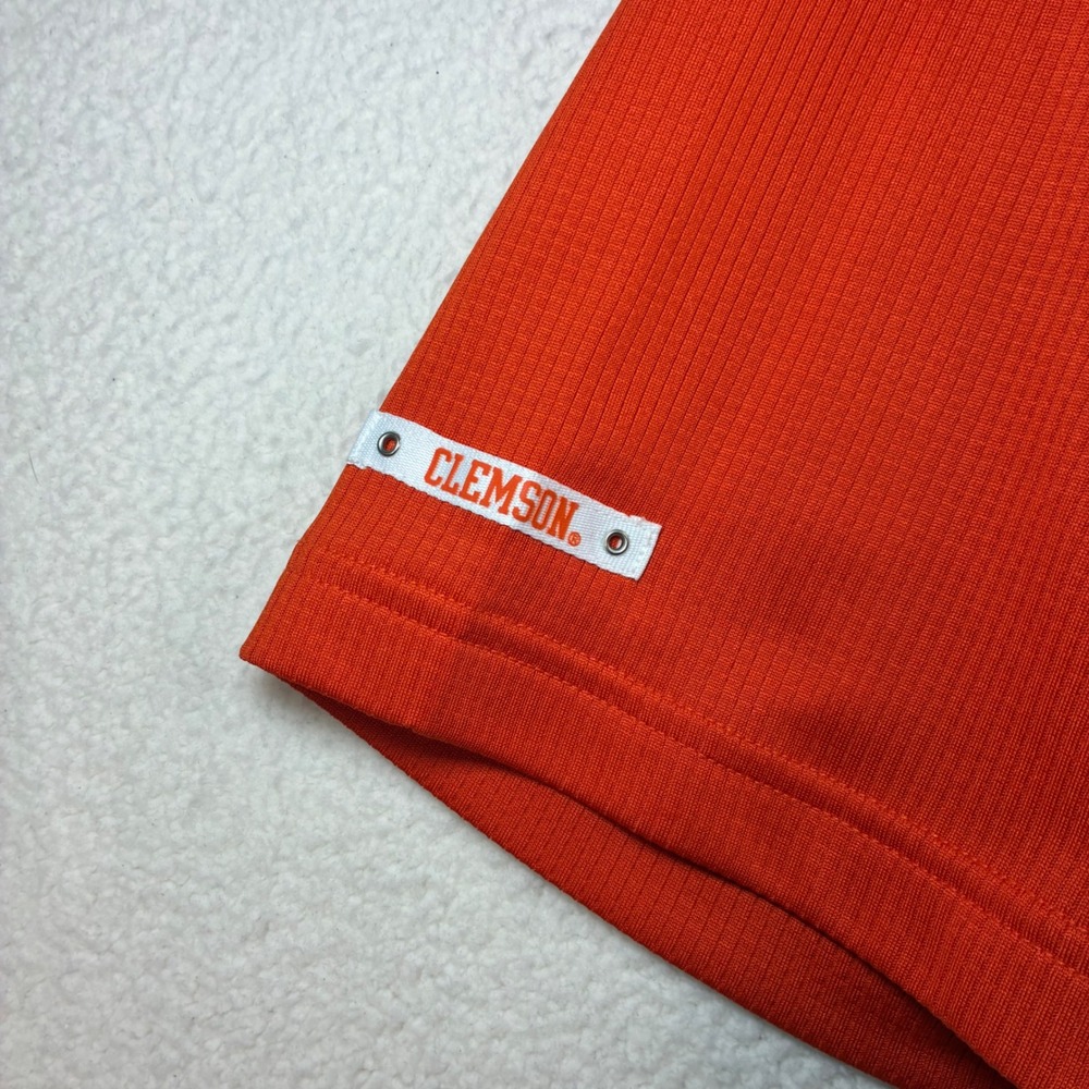 Vintage Nike Clemson Tiger Polo Shirt Men XL Orange Pearl College Preppy 90s Y2K - Picture 4 of 9